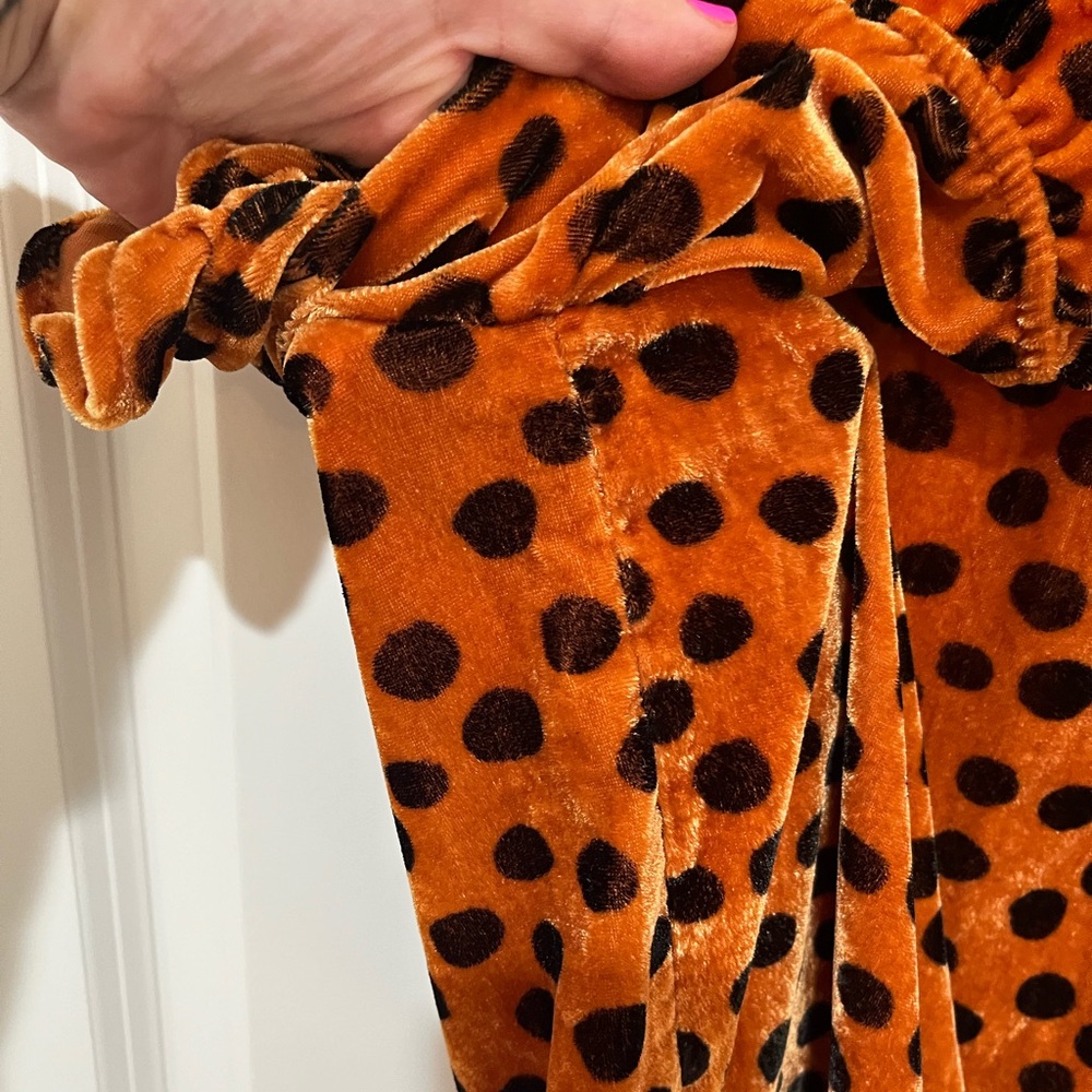 Madewell Velvet Leopard Ruffle Sleeve Top Size XS - Picture 16 of 16